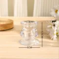Bougeoir en verre transparent pour dîners romantiques, mariages et belle décoration de table. - Chandelier en verre motif Roi