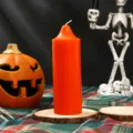 Halloween orange scented pillar candle festive home decor party ambiance gift ornament - Cylinder / 5x15cm