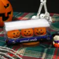 Ensemble de bougies parfumées citrouille d'Halloween, 3 pièces en boîte transparente - Bougies citrouille, lot de 3