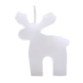 Candela profumata a forma di renna bianca decorazione natalizia regalo casa 1pz - Alce / Bianco