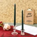 Bougies parfumées longues vintage européennes avec bougeoirs en cristal pour décoration - Longue tige pointue