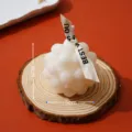 Vela perfumada de cera de soja cubo burbuja hecha a mano decoración del hogar aromaterapia - Bola con textura