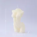 Vela perfumada de cera de soja con forma de torso humano, vela decorativa de aromaterapia. - Cuerpo de mujer sin hombros