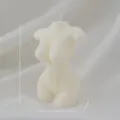 Vela perfumada de cera de soja con forma de cuerpo humano, decoracion estetica regalo, 9cm - Cuerpo de mujer pequeño con hombros