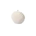 White shell scented soy wax candle, aesthetic home decor and cute photography prop for room. - Shell