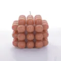 Scented bubble cube candle for home decor, aesthetic aromatherapy soy wax candle gift. - 8*8*7cm / Brown