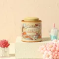 French style cute rabbit scented candle tin jar iron container for wedding party gift - Yellow