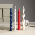Velas aromáticas largas en espiral con estrellas, ideales para decoración y ambiente. - Juego estriado