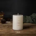 Ivory white pillar scented candle, 7.5x10cm classic design smokeless wax candle for home. - Cylinder Candle 7.5*10cm