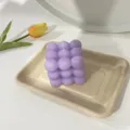 Purple bubble cube scented candle aesthetic room decor home ornament gift sweet style - Purple Cube Candle: Lavender
