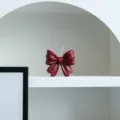 Bougie parfumee noeud rouge vin en cire de soja pour decoration interieure et fete romantique - Nœud papillon en forme de fourche