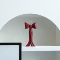 Bougie parfumee noeud bordeaux, bougie en cire de soja pour decoration interieure et ambiance festive - Nœuds debout
