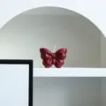 Bougie parfumée en cire de soja en forme de nœud rouge vin pour la décoration intérieure. - Gros Nœud Blanc