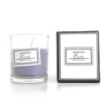 Scented soy wax candle in glass jar with gift box home decor aroma relaxation 1pc - Hazy Blue (Moroccan Amber)