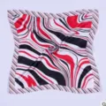 Stylish red black white abstract printed square silk scarf for women fashion hair accessory. - Zebra Pattern Scarf