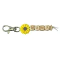Sunflower wooden bead MAMA keychain mother's gift bag charm daily accessory cute style - Yellow Sunflower Style