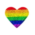 Broche coeur paillete arc-en-ciel detail, badge etincelant pour look festif mode. - Style 2