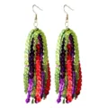 Colorful sequin tassel earrings for party festival celebration holiday vibrant drop jewelry. - Style 6
