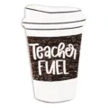 Teacher brooch pin cute coffee cup shape badge back to school gift for educators accessories - Teacher Fuel Coffee Cup Style / Style 3