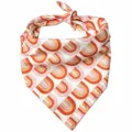 Retro rainbow print pet bandana, cute double-sided printed cat and dog scarf accessory for daily wear. - Geometric Rainbow Style (3) / 43x43x62cm Double-Sided Print