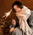 Écharpe d'hiver en peluche épaissie châle chaud frangé imitation cachemire doux - Écharpe abricot unie