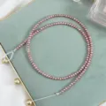 2.5-3mm purple natural freshwater pearl mini baby potato beads strand necklace for jewelry making - 150 Pieces / Natural Pink Purple