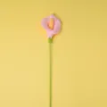 Branche de fleur de calla au crochet tissée à la main pour cadeau de fête des enseignants. - Rose