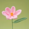 Handmade crochet pink flower yarn tulip gift for Valentine's Day and Teacher's Day - Pink