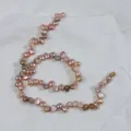 Natürliche Süßwasser Barock unregelmäßige Perlen lose für DIY Schmuckherstellung 4-5mm - ca. 35cm Strang / Natürliche Mischfarben