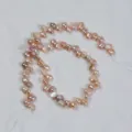 4-5mm barocke unregelmäßige Süßwasserperlen lose Perlen für DIY handgemachte Schmuckherstellung - ca. 35cm Strang / Natürliches Rosa Orange