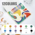 Acryl Marker Stifte Set 12 Farben weiche Pinselspitze fur Kunst Graffiti Zeichnung Stifte - 12-Farben-Set