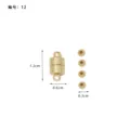 Cierre OT magnético DIY chapado en oro y juego de cuentas accesorios de joyería para pulseras. - Cierre Magnético Cilíndrico Chapado en Oro 12#