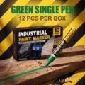 Industrial paint marker green single pen waterproof quick drying touch up pen for metal wood. - Green