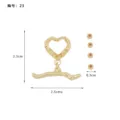 Conjunto de cierre OT chapado en oro DIY pulsera collar joyería accesorios de hebilla de conexión - Cierre OT Corazón Irregular 23#
