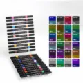 Dual head glitter marker pen set 48 colors soft tip DIY graffiti painting art school supplies - 24 Pack 48 Colors