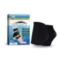 HOUKEA Unisex Black Heel Socks for Plantar Fasciitis Relief, Comfortable Foot Care Sleeves - Black