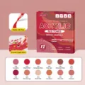 12 Farben Acryl Pinselstifte Rote Töne Flüssigtinte Graffiti Stifte für DIY Kunstmalerei - Rote Serie