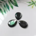 Cabochon de gota de concha natural para hacer joyas de bricolaje, anillos y colgantes. - 7x10cm / Concha Negra