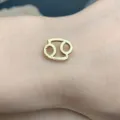 Ciondolo segno zodiacale Cancro placcato oro per accessori gioielli fai da te moda. - Cancer