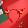 Cerchietto con corna di renna di Natale, accessorio per capelli rosso carino per adulti e bambini. - Stile sacchetto regalo