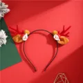 Cerchietto con corna di renna di Natale e decorazione di Babbo Natale per simpatici accessori festa - Modello per anziani