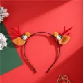 Cerchietto con corna di renna di Natale simpatico accessorio per capelli per adulti e bimbi - Stile Pupazzo di Neve