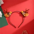 Cerchietto con corna di renna di natalizio simpatico cervo di peluche per festa - Cervo