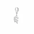 Stainless steel leaf pendant with lobster clasp, size 27x7.29mm, DIY jewelry accessory. - Leaf Pendant Style (SS2023021301) / 27MMx7.29MM / Steel Color - Leaf Pendant