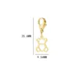 Goldener Teddybär Anhänger Charms für DIY Schmuckherstellung, süßer Bär Karabinerhaken. - Bärenanhänger-Stil (SS2023021301) / 25.6MMx9.54MM / Gold-Bär Anhänger