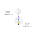 Yoga lotus Om pendant charm crystal chakra DIY jewelry making component accessory parts 1pc - Combination Pendant / Pendant Only (Without Chain) / Steel