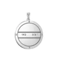 Solomon stainless steel round pendant talisman necklace charm 35x38mm jewelry accessory - Solomon Seal Pattern 07(07) / Steel