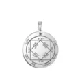 Solomon stainless steel round pendant 35x38mm talisman amulet necklace car keychain accessory - Solomon Seal Pattern 30(30) / Steel