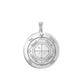 Stainless steel Solomon seal round pendant talisman amulet necklace keyring accessory gift - Solomon Seal Pattern 38(38) / Steel