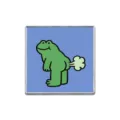 Funny frog metal lapel pin cartoon cute badge decorative accessory for backpack and clothes. - Square (ZP3628)